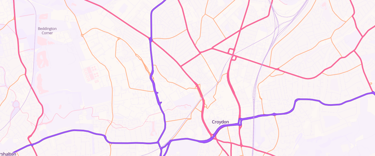 Map showing the location of Mitcham Road Sf Connect