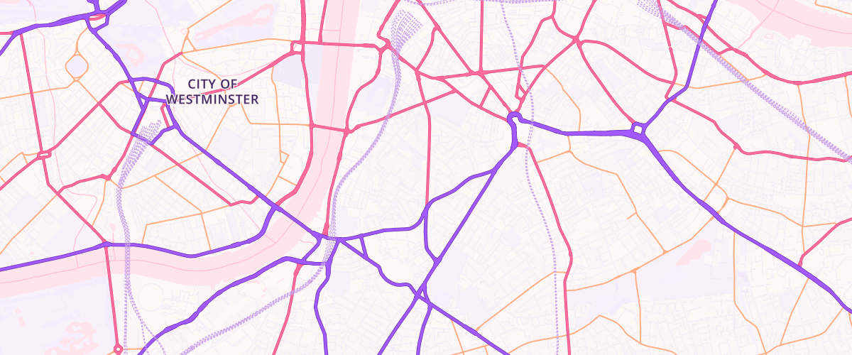 Map showing the location of Kennington Service Station