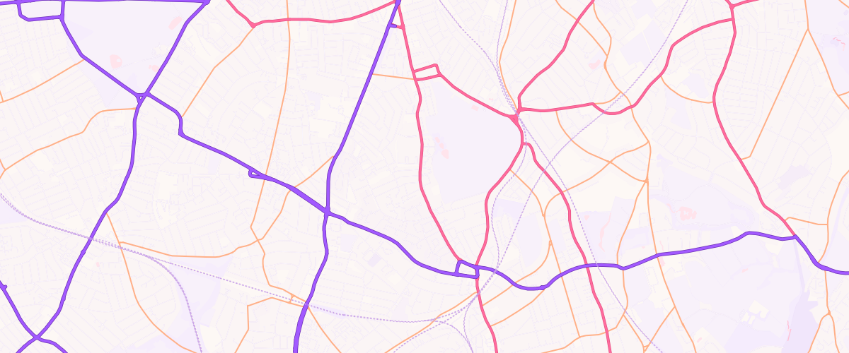 Map showing the location of Brixton Tulse Hill Esso