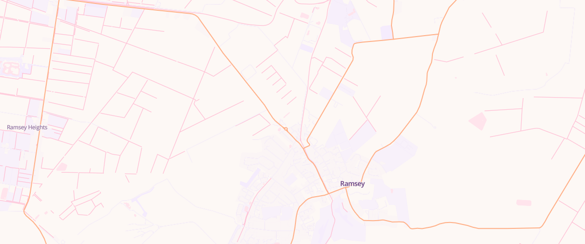 Map showing the location of Ramsey Superstore Petrol Filling