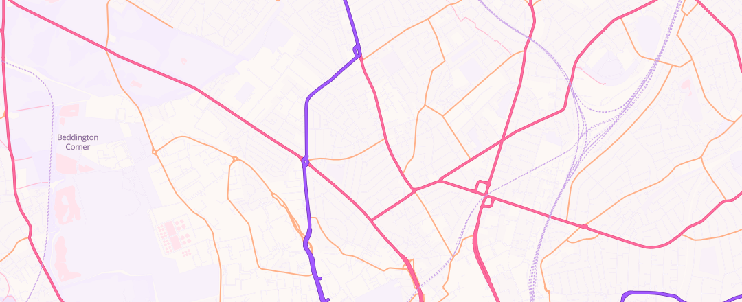 Map showing Motaplus Garage, Croydon