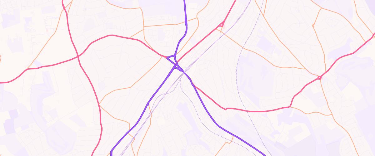 Map showing the location of Mfg Foxley