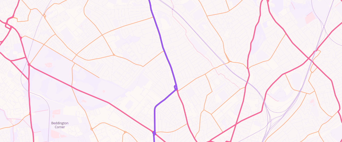 Map showing the location of New Park Esso Express