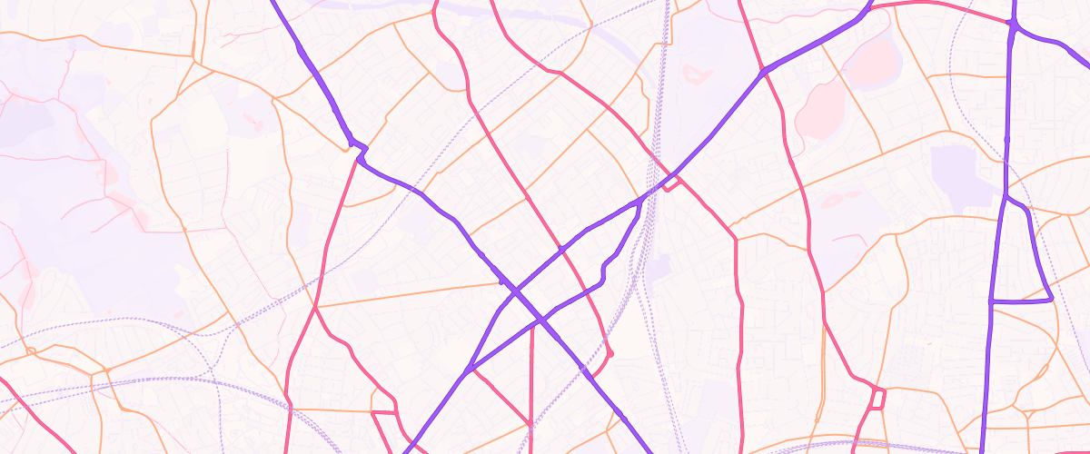 Map showing the location of Mfg Hornsey Road
