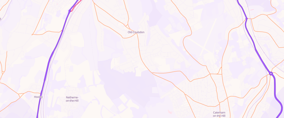 Map showing the location of Shell Old Coulsdon