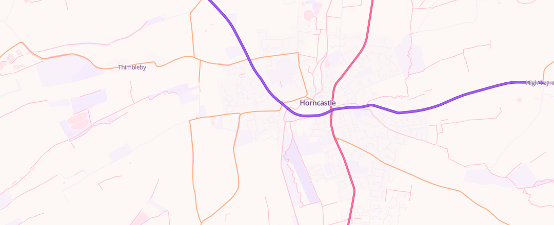 Map showing B.A.Bush & Son Limited, Horncastle