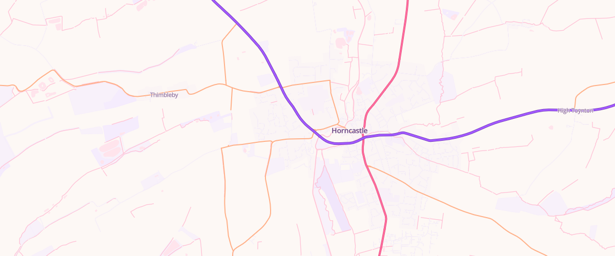 Map showing the location of Asda Horncastle Express Petrol
