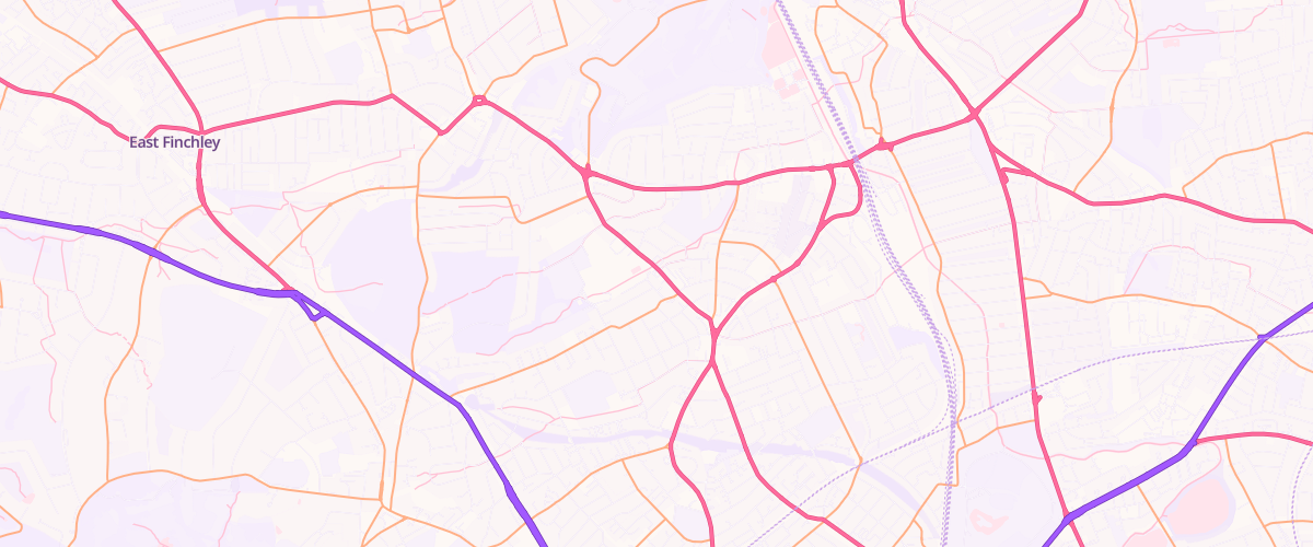 Map showing the location of Shell Little Waitrose Hornsey