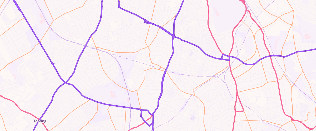 Map showing the location of Mfg Streatham