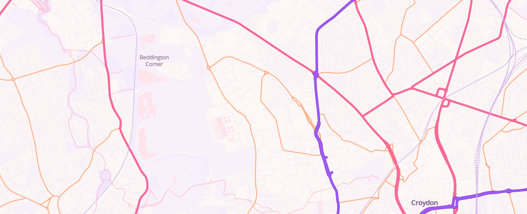 Map showing N/A, Croydon