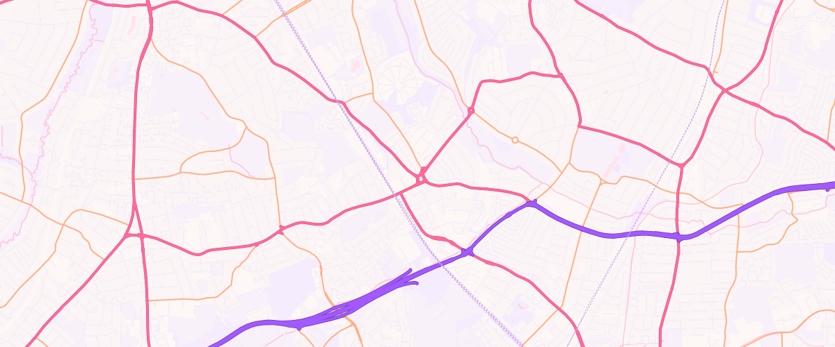 Map showing the location of Waterfall Sf Connect