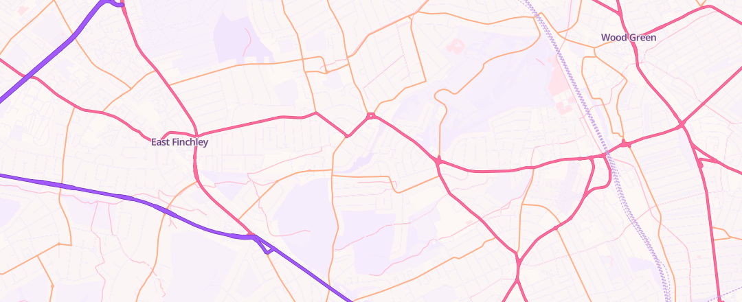Map showing The Easy Service & Mot Ltd, London