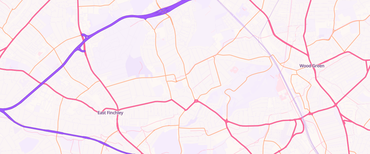 Map showing the location of Shell Little Waitrose Muswell