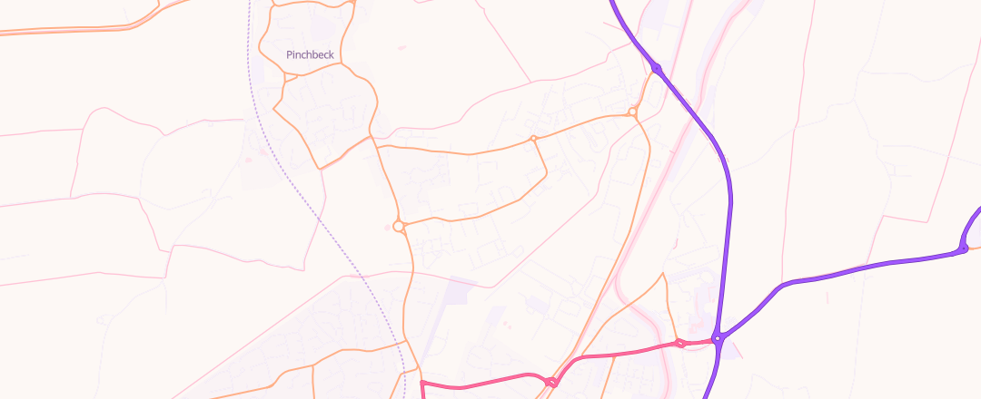 Map showing Edison Service Centre, Spalding