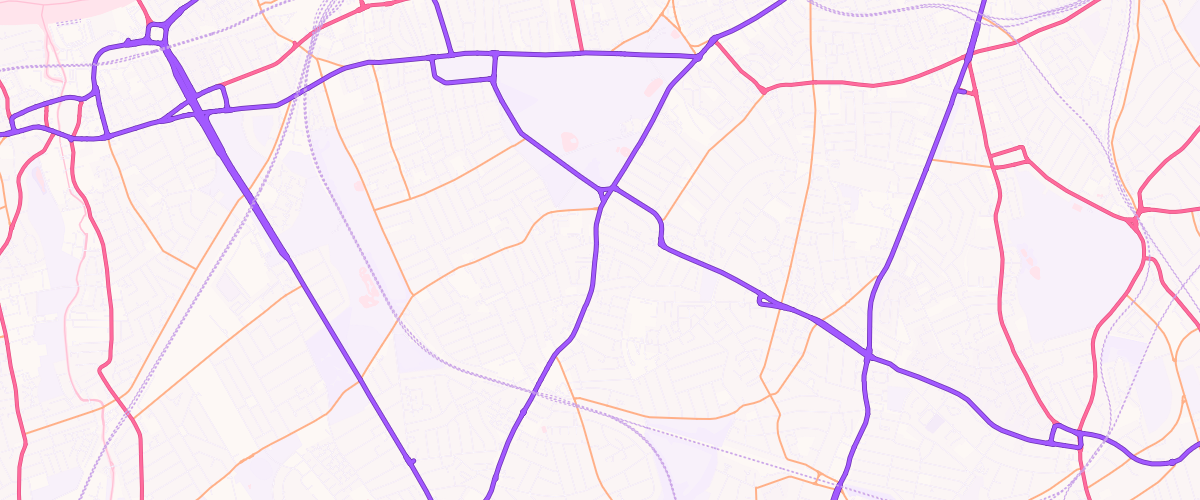 Map showing the location of Shell Balham