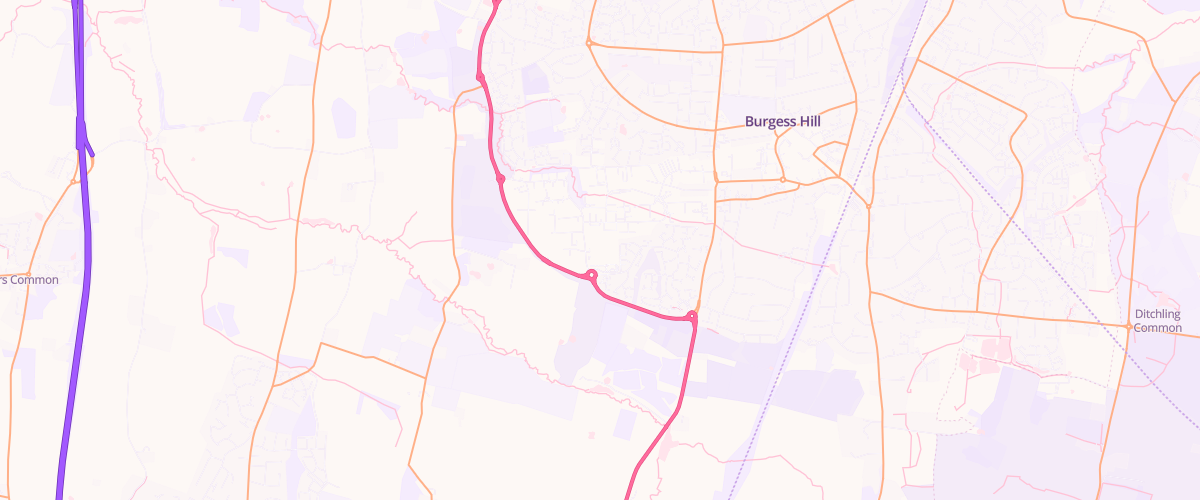 Map showing the location of Burgess Hill Superstore Petrol