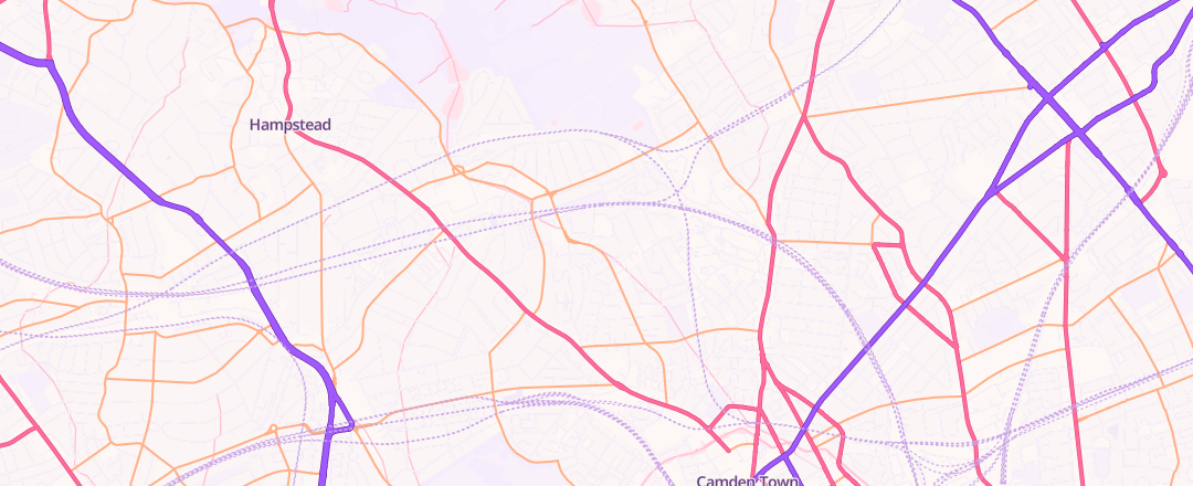 Map showing Court Service Station, London