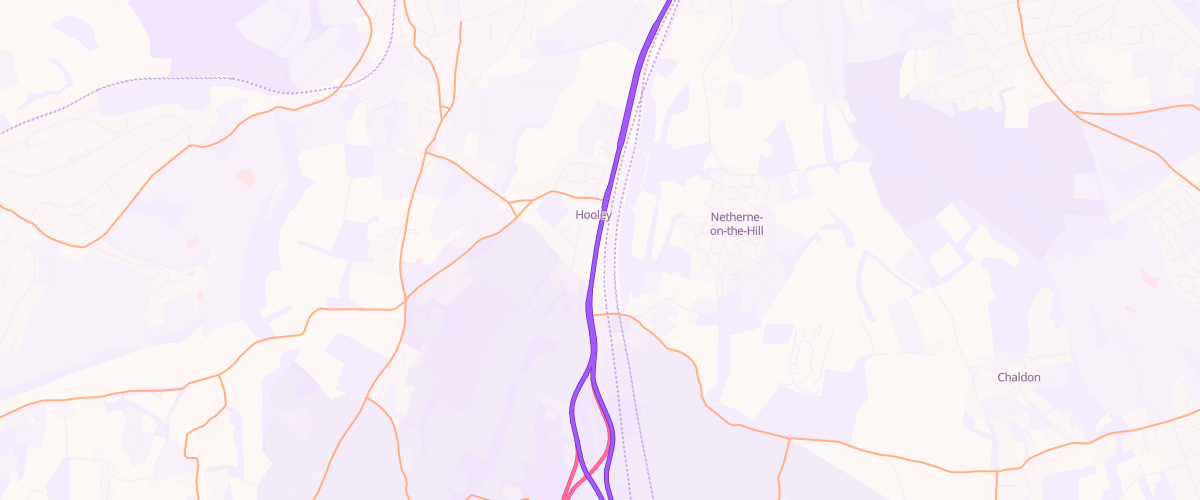 Map showing the location of Rontec Hooley