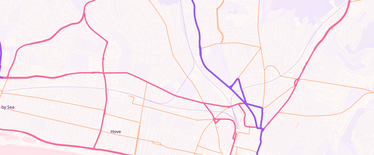 Map showing the location of Hove Dyke Rd Esso