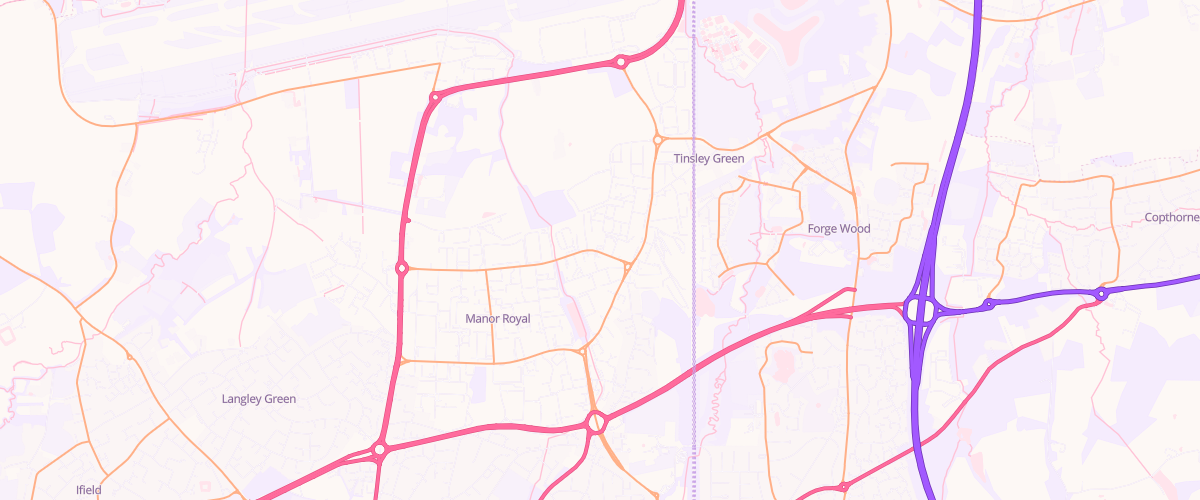 Map showing the location of Tates