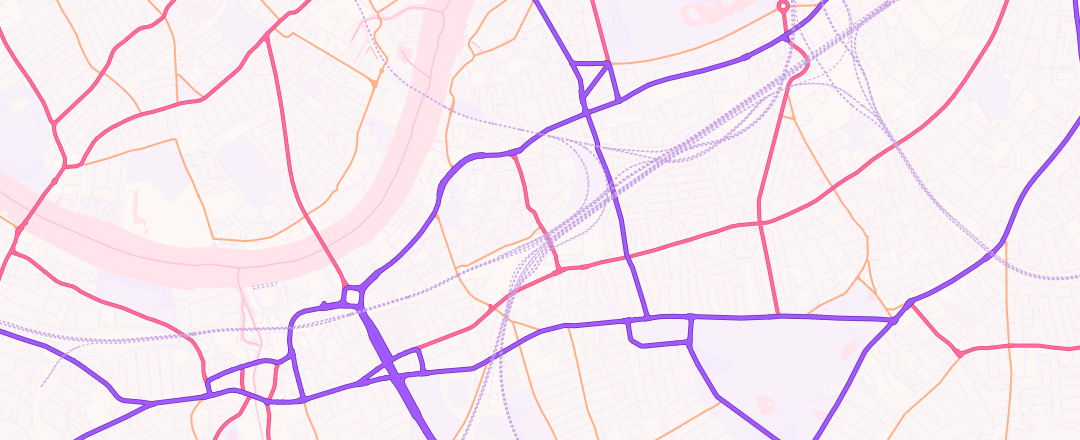 Map showing Russell Motors, London