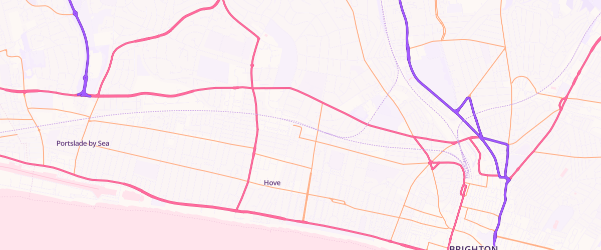 Map showing the location of Mfg Hove