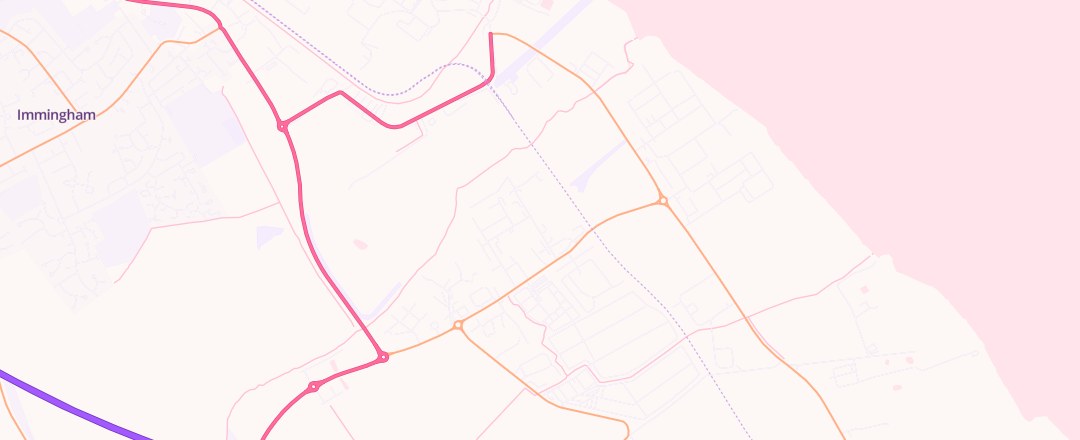 Map showing Sj Mot Centre Ltd, Stallingborough