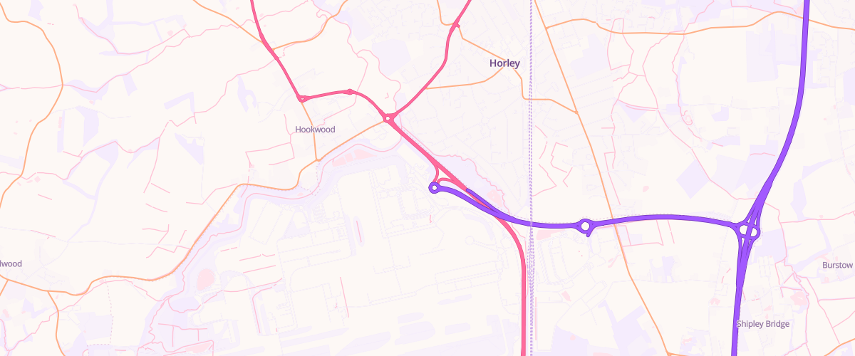 Map showing the location of Mfg Gatwick North