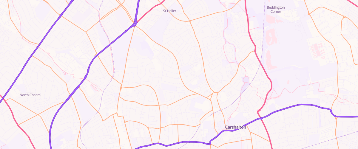 Map showing the location of Shell St Helier