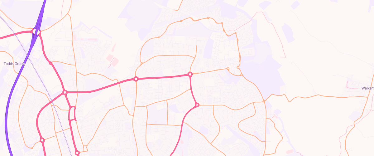 Map showing the location of Shell Co-Op Martin's Way
