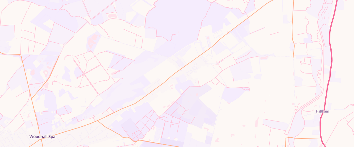 Map showing the location of Moorland Service Station