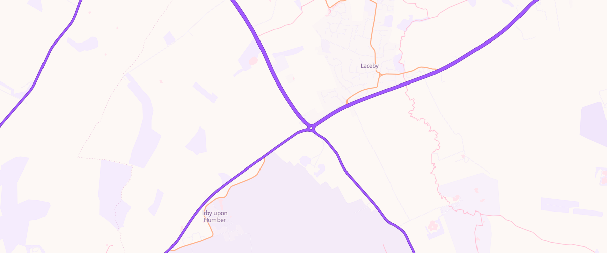 Map showing the location of Br Laceby Lodge