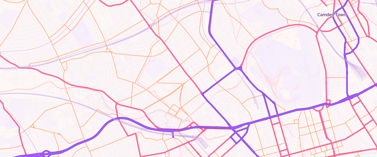 Map showing the location of Maida Vale Esso Express