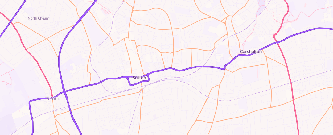 Map showing Sutton Car Care, Sutton