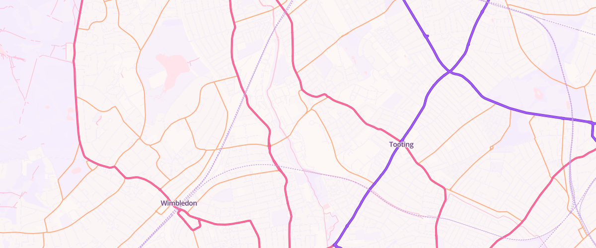 Map showing the location of Shell Plough Lane