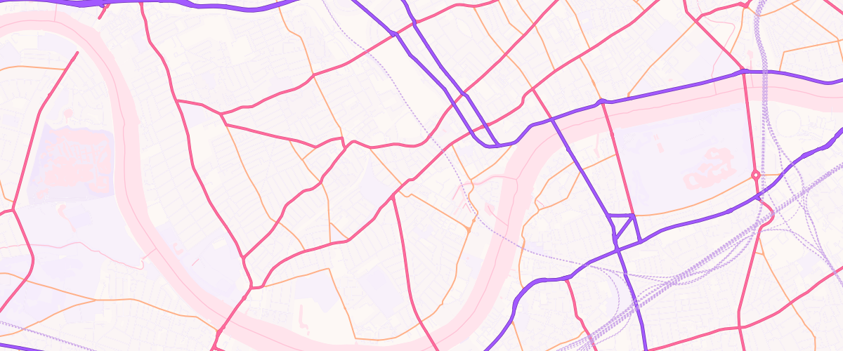 Map showing the location of Fulham Kings Rd Esso