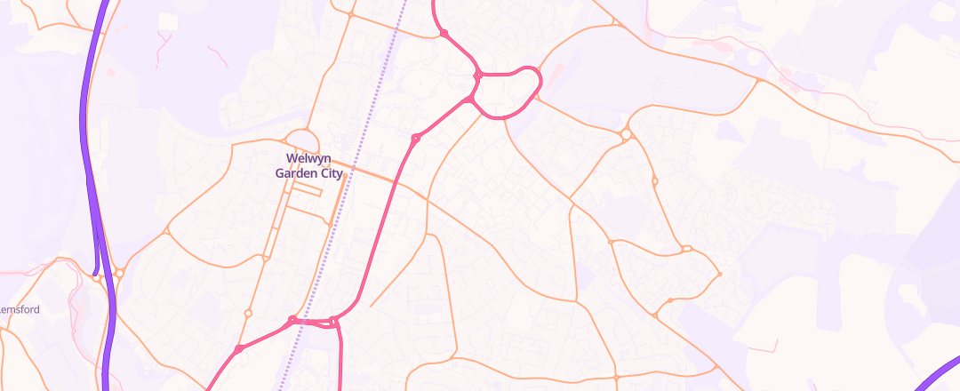 Map showing Jn Tyres, Herts