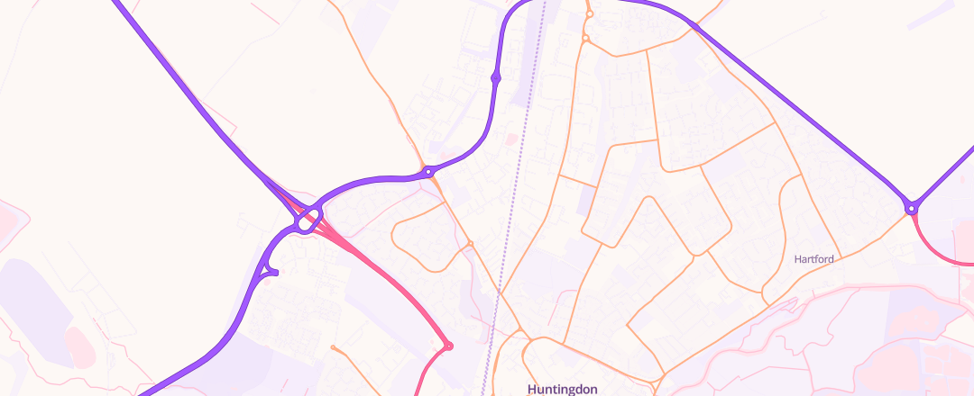 Map showing Pristine Automotive Limited, Cambridgeshire