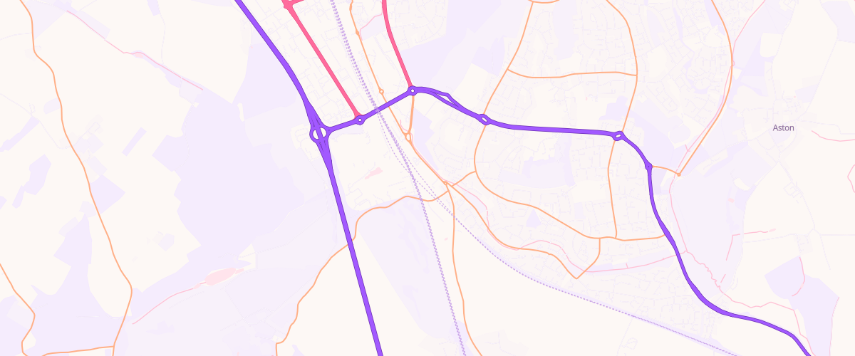 Map showing the location of Stevenage Broadwater Superstore Petrol