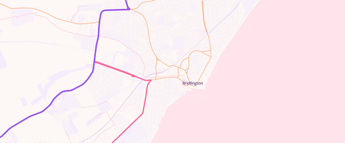 Map showing the location of Bridlington Superstore Petrol Filling