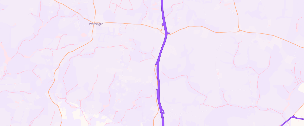 Map showing the location of Mfg Jeremys Corner