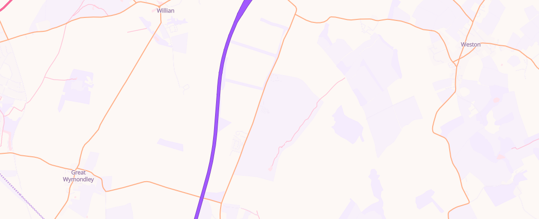 Map showing Autocare, Hitchin