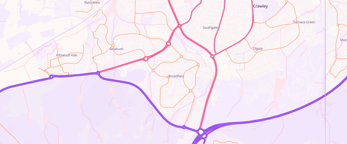 Map showing the location of Rontec Broadfield