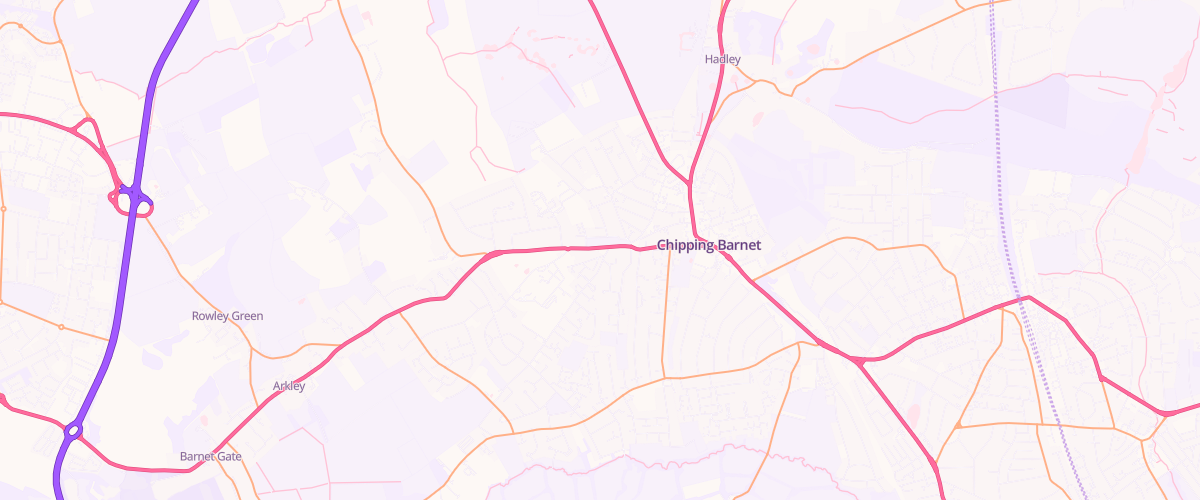 Map showing the location of Mfg Wood Street