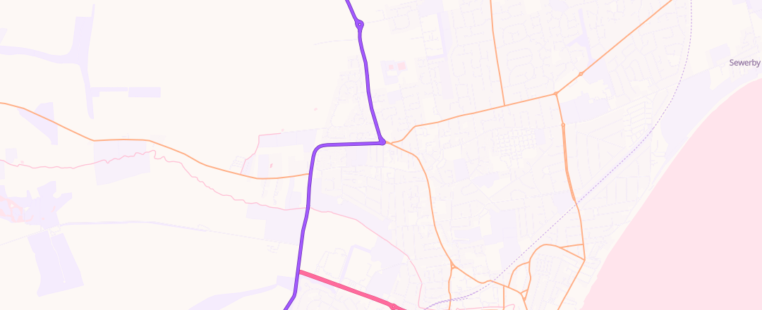 Map showing Gowland Motor Cycles, Bridlington