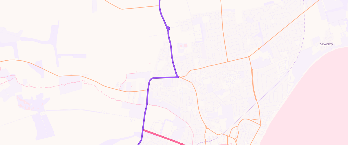 Map showing the location of Asda Bridlington Express Petrol