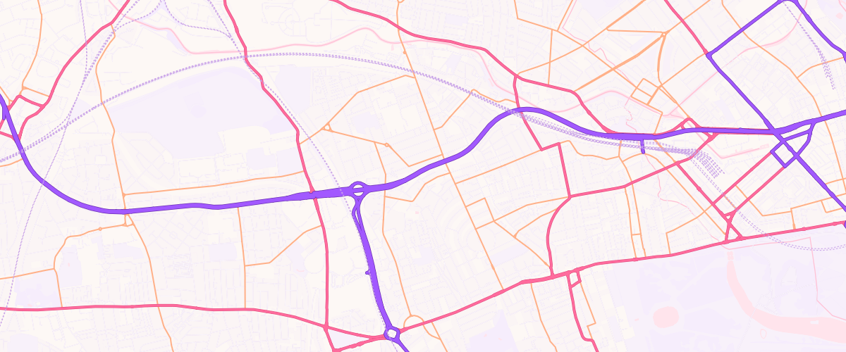 Map showing the location of Notting Hill Gate Filling