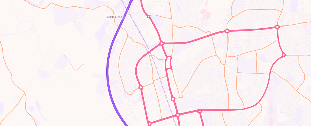 Map showing Stevenage Motorcare Limited, Stevenage