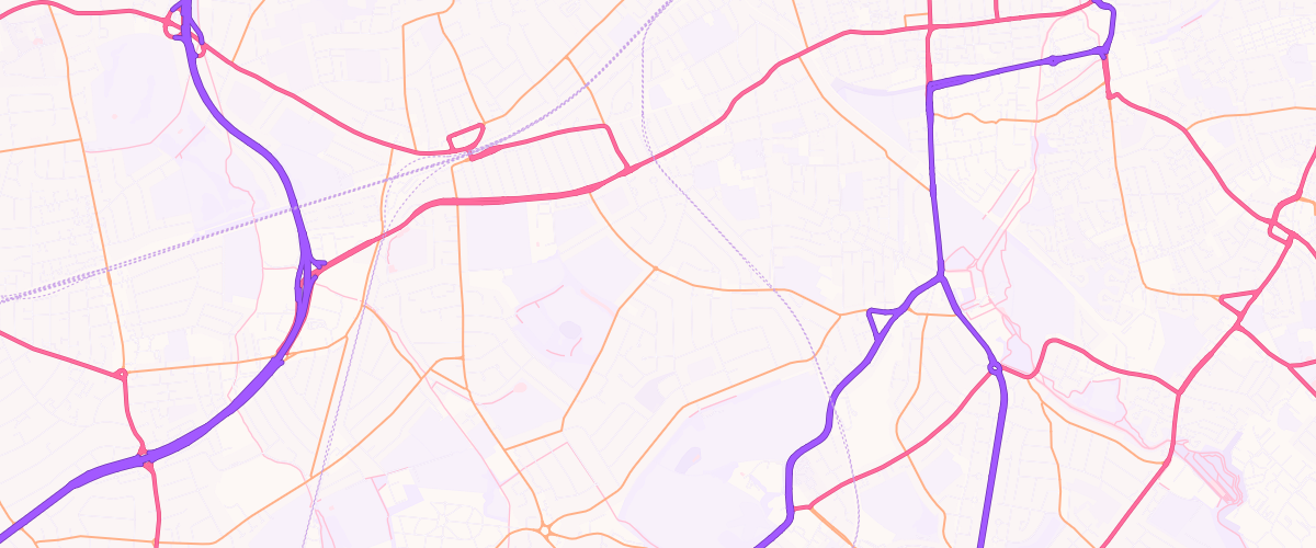 Map showing the location of Shell Co-Op South Merton