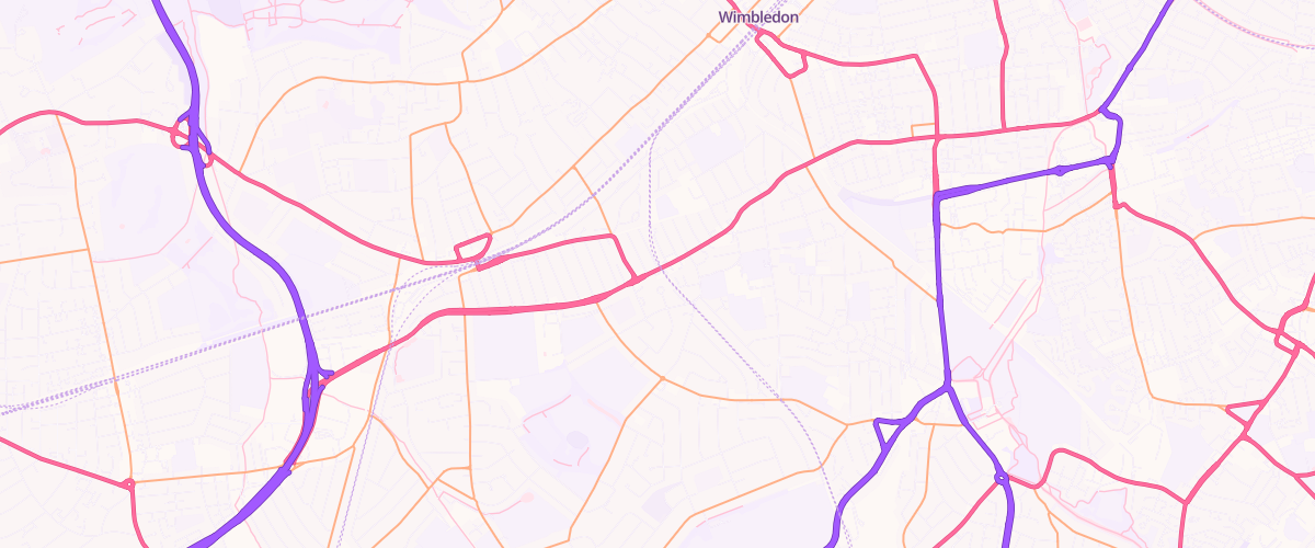 Map showing the location of Wimbledon Chase Sf Connect